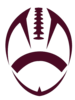 Maroon Football Cut Image